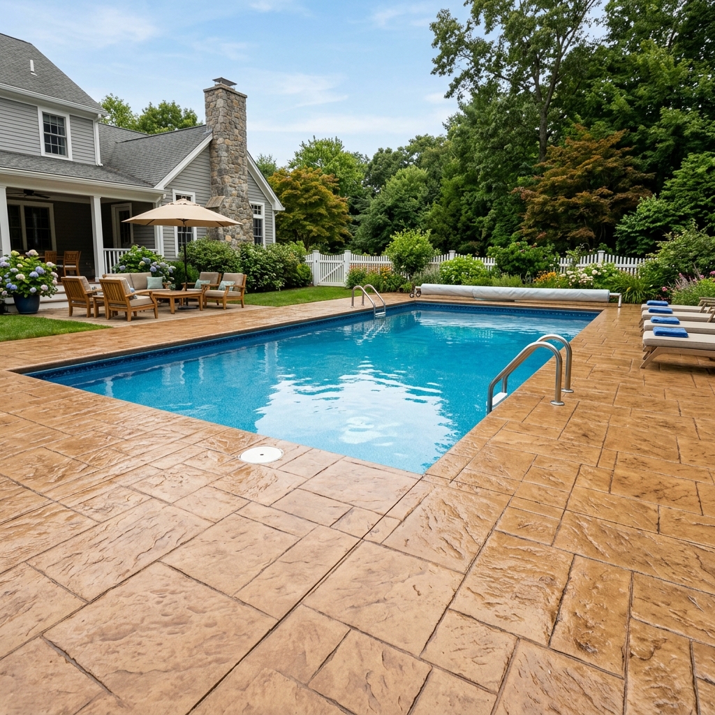 Pool deck resealing Bedford NH