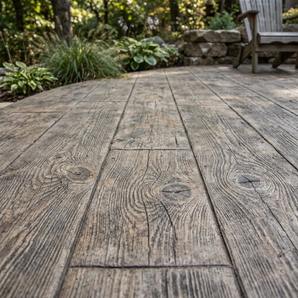 Wood plank stamp pattern NH